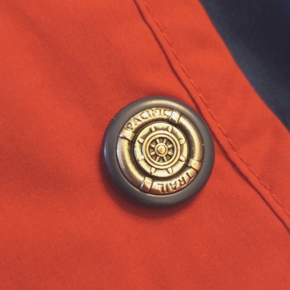 Vintage Pacfic Trail Women’s Red  Full Zip & Button Hooded Winter Jacket Size M. - Picture 12 of 12